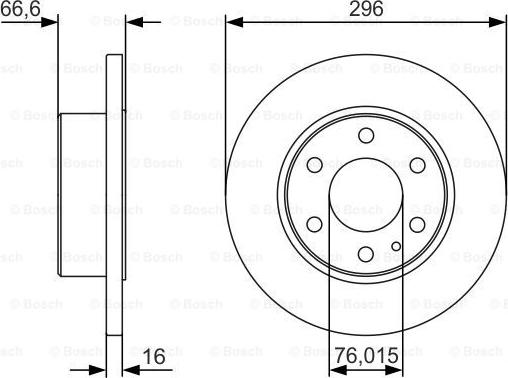 BOSCH 0 986 479 V17 - Bremžu diski ps1.lv