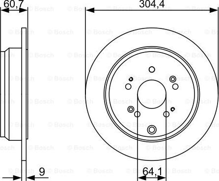 BOSCH 0 986 479 V84 - Bremžu diski ps1.lv