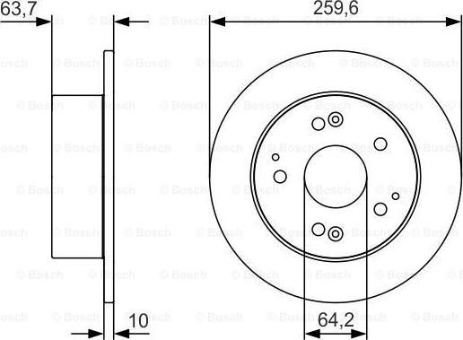 BOSCH 0 986 479 V39 - Bremžu diski ps1.lv