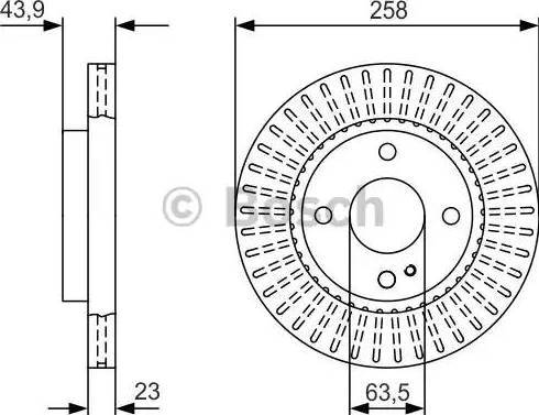 BOSCH 0 986 479 V27 - Bremžu diski ps1.lv