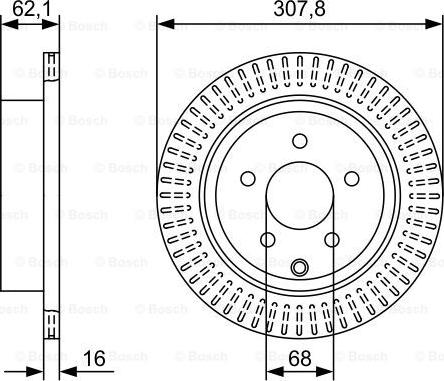 BOSCH 0 986 479 W11 - Bremžu diski ps1.lv