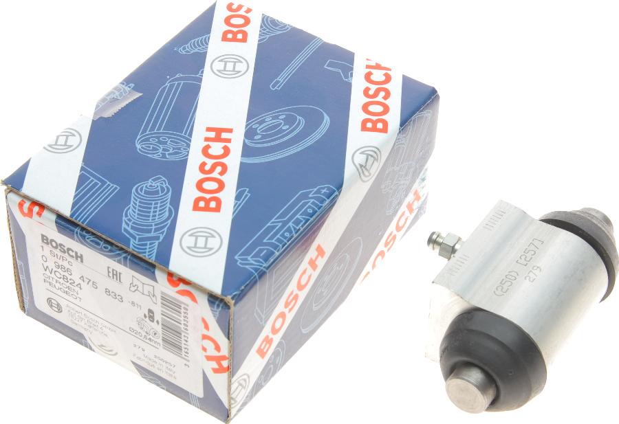 BOSCH 0 986 475 833 - Riteņa bremžu cilindrs ps1.lv