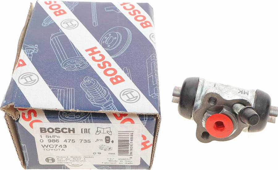 BOSCH 0 986 475 735 - Riteņa bremžu cilindrs ps1.lv