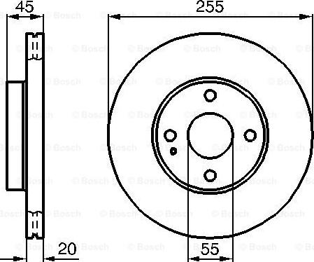 BOSCH 0 986 478 996 - Bremžu diski ps1.lv