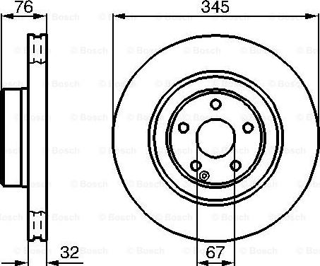 BOSCH 0 986 478 964 - Bremžu diski ps1.lv