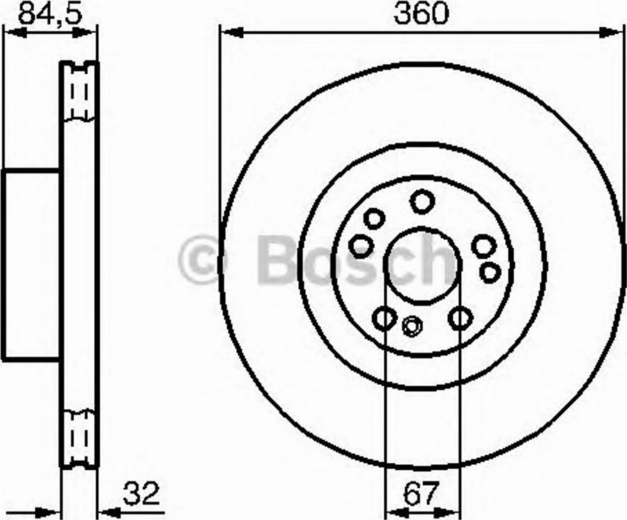 BOSCH 0 986 478 965 - Bremžu diski ps1.lv