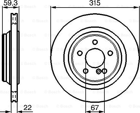 BOSCH 0 986 478 966 - Bremžu diski ps1.lv