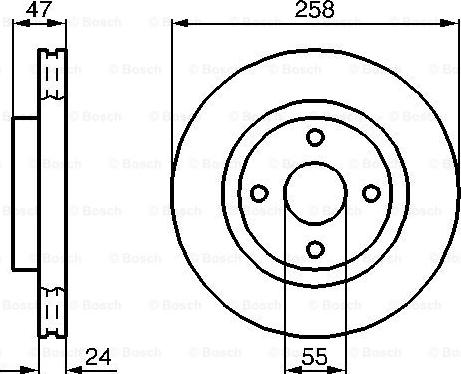 BOSCH 0 986 478 989 - Bremžu diski ps1.lv