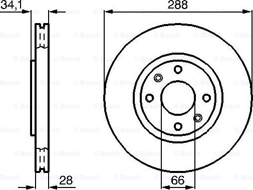 BOSCH 0 986 478 980 - Bremžu diski ps1.lv