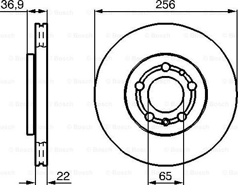 BOSCH 0 986 479 B58 - Bremžu diski ps1.lv