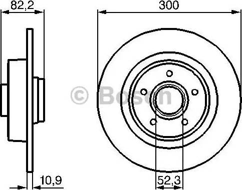 BOSCH 0 986 478 971 - Bremžu diski ps1.lv