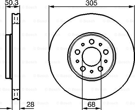 BOSCH 0 986 479 C59 - Bremžu diski ps1.lv