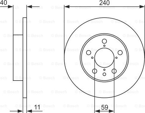 BOSCH 0 986 478 444 - Bremžu diski ps1.lv