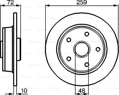 BOSCH 0 986 478 440 - Bremžu diski ps1.lv