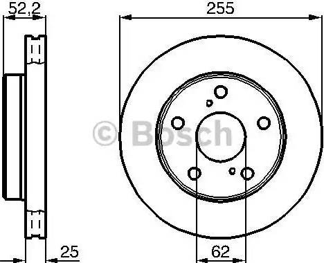 BOSCH 0 986 478 441 - Bremžu diski ps1.lv