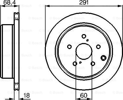 BOSCH 0 986 478 443 - Bremžu diski ps1.lv