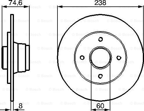 BOSCH 0 986 478 442 - Bremžu diski ps1.lv