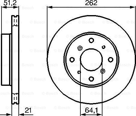 BOSCH 0 986 478 447 - Bremžu diski ps1.lv