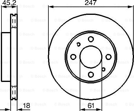 BOSCH 0 986 478 459 - Bremžu diski ps1.lv