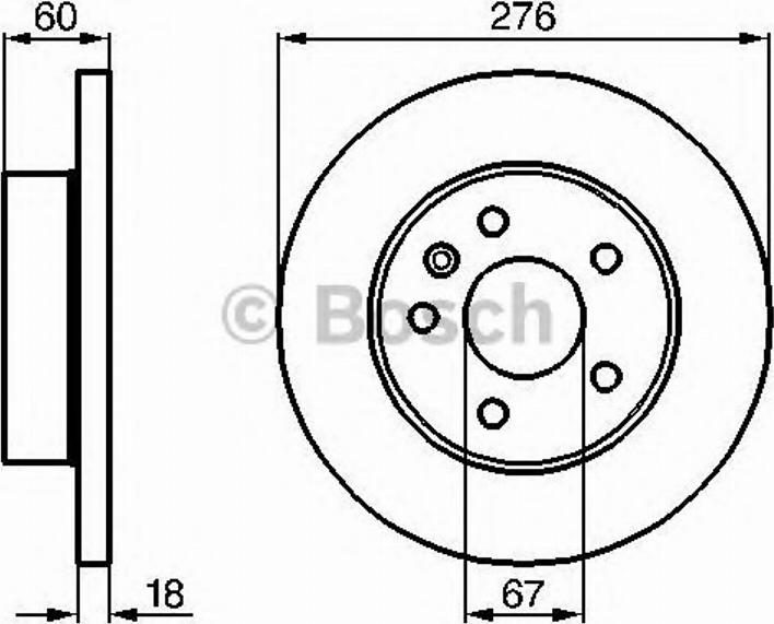 BOSCH 0 986 478 455 - Bremžu diski ps1.lv