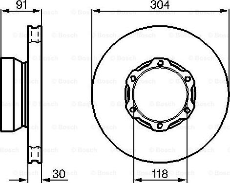 BOSCH 0 986 478 456 - Bremžu diski ps1.lv