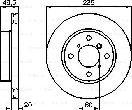 BOSCH 0 986 478 450 - Bremžu diski ps1.lv