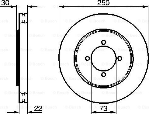 BOSCH 0 986 478 458 - Bremžu diski ps1.lv