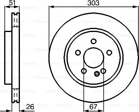 BOSCH 0 986 478 468 - Bremžu diski ps1.lv