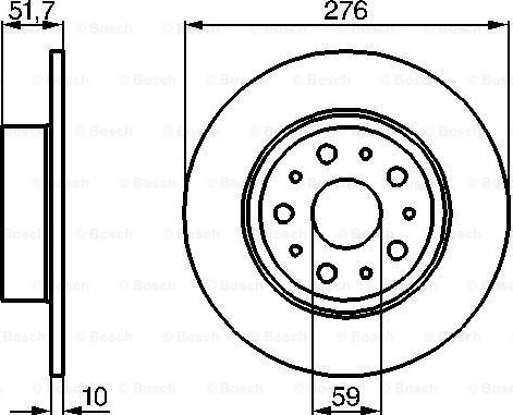 BOSCH 0 986 478 463 - Bremžu diski ps1.lv