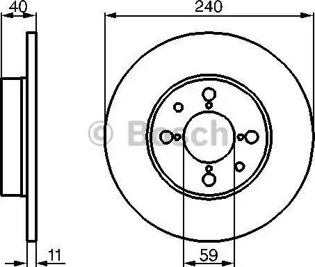 BOSCH 0 986 478 462 - Bremžu diski ps1.lv