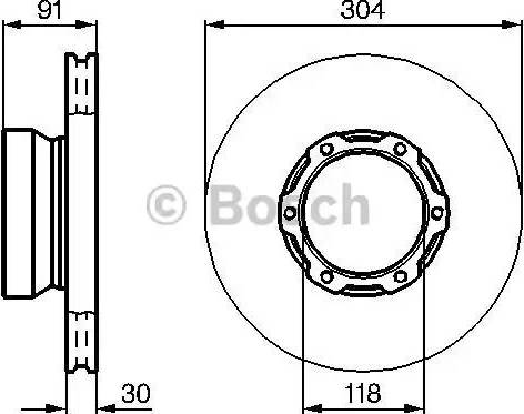 BOSCH 0 986 478 406 - Bremžu diski ps1.lv