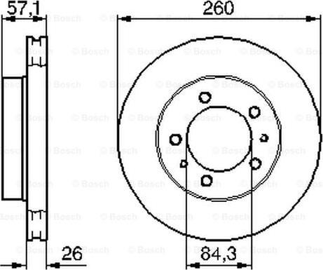 BOSCH 0 986 478 484 - Bremžu diski ps1.lv