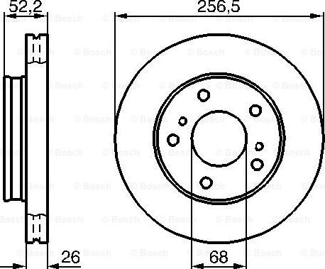 BOSCH 0 986 478 485 - Bremžu diski ps1.lv