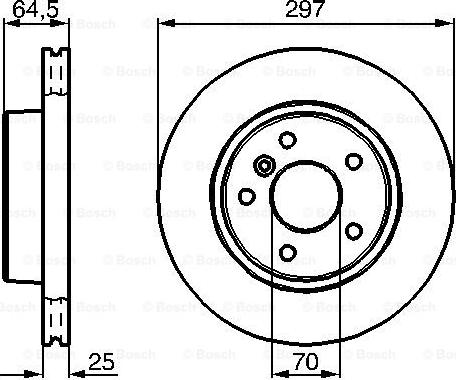 BOSCH 0 986 478 483 - Bremžu diski ps1.lv