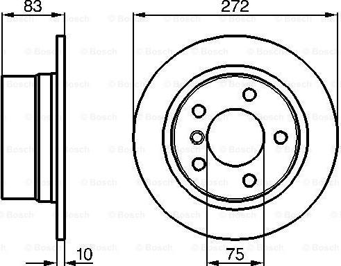 BOSCH 0 986 478 439 - Bremžu diski ps1.lv