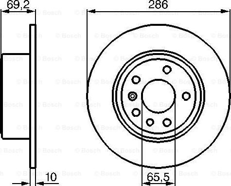 BOSCH 0 986 478 436 - Bremžu diski ps1.lv