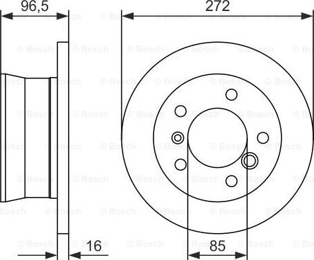 BOSCH 0 986 479 B33 - Bremžu diski ps1.lv