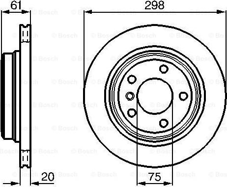 BOSCH 0 986 478 426 - Bremžu diski ps1.lv