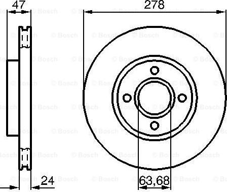 BOSCH 0 986 478 427 - Bremžu diski ps1.lv