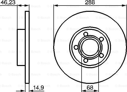 BOSCH 0 986 478 545 - Bremžu diski ps1.lv