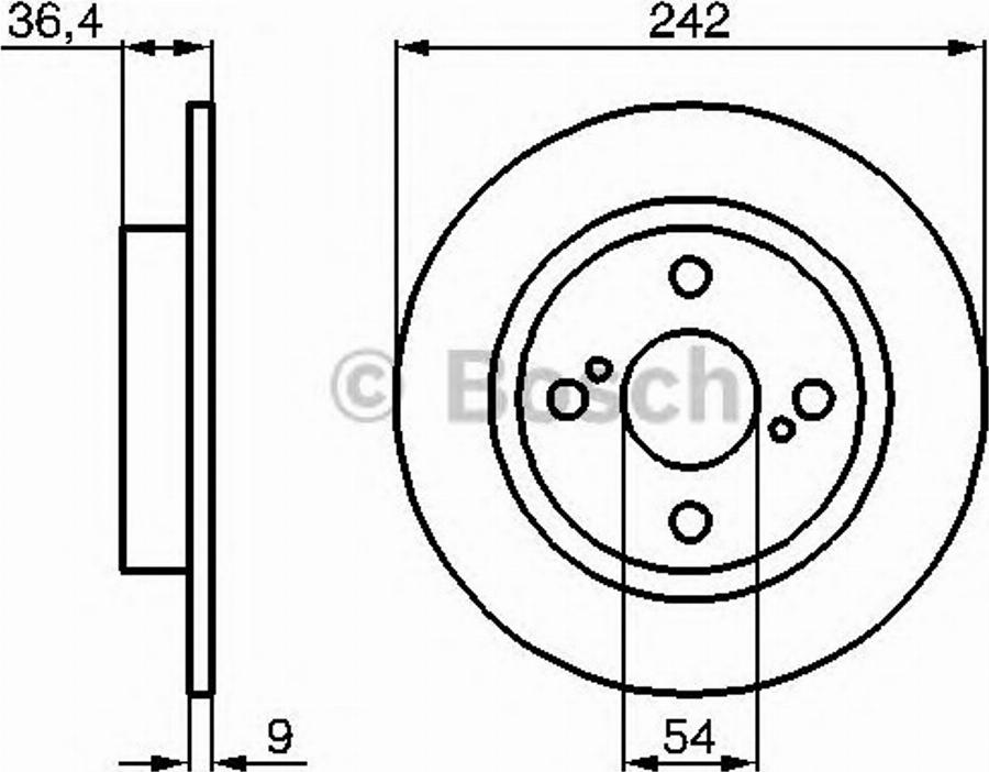 BOSCH 0 986 478 559 - Bremžu diski ps1.lv