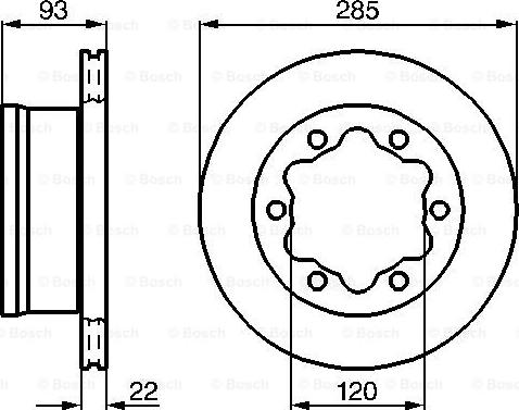 BOSCH 0 986 478 555 - Bremžu diski ps1.lv