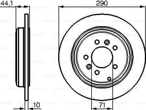 BOSCH 0 986 478 556 - Bremžu diski ps1.lv