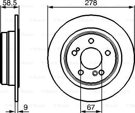 BOSCH 0 986 478 565 - Bremžu diski ps1.lv