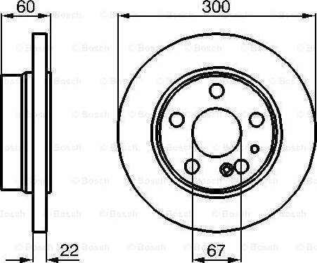 BOSCH 0 986 478 566 - Bremžu diski ps1.lv