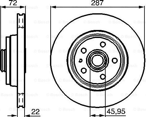 BOSCH 0 986 478 509 - Bremžu diski ps1.lv