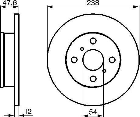 BOSCH 0986478506 - Bremžu diski ps1.lv