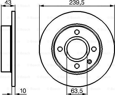 BOSCH 0 986 478 501 - Bremžu diski ps1.lv