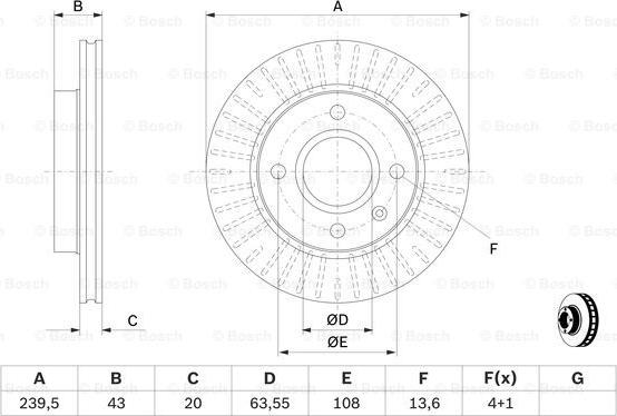 BOSCH 0 986 478 502 - Bremžu diski ps1.lv