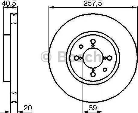 BOSCH 986478515 - Bremžu diski ps1.lv